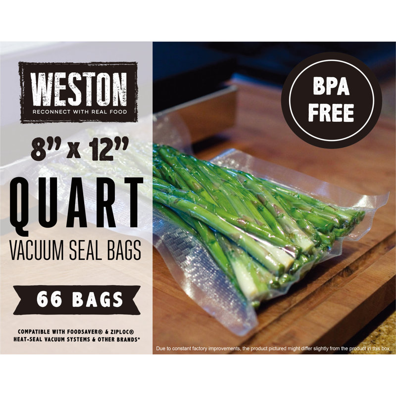 Weston Vacuum Sealer Bag 8" x 12" (Quart) & Reviews Wayfair